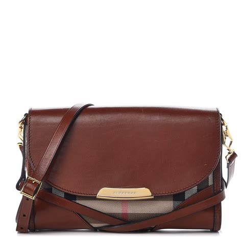 burberry bridle house check small abbott crossbody shoulder bag|Burberry Bridle Abbott Crossbody Bag House Check Canvas and .